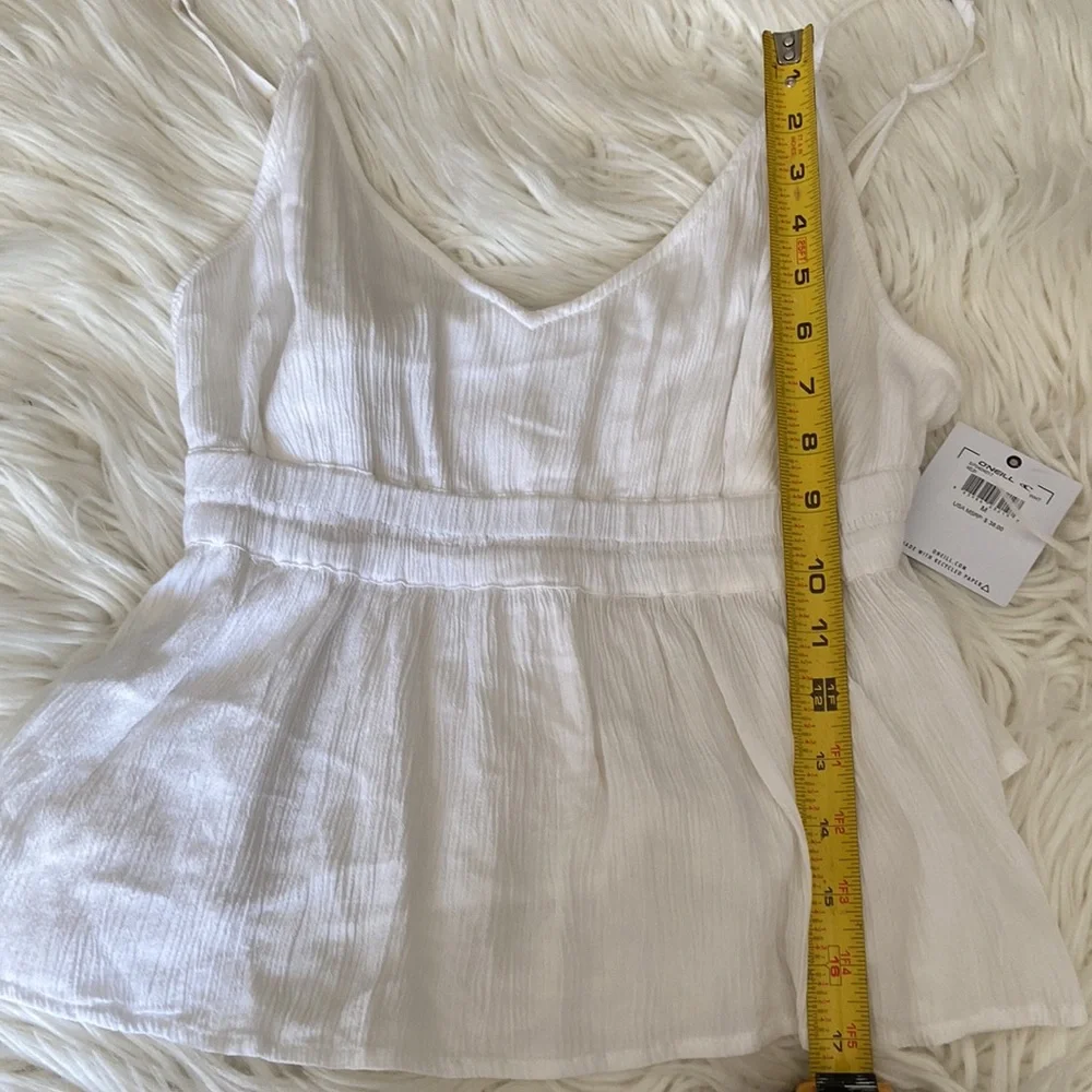 ONEILL shirt size M brand new with tag with adjustable strings white color - Picture 8 of 9